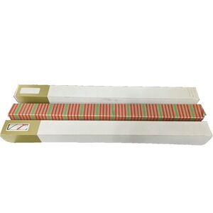 Vintage Christmas Wrapping Paper 30" Rolls Lot Of Three Open Box Partially Used